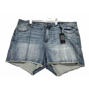 Kut from the Kloth Shorts Gidget High Waist Fray Denim Plus NWT Size 18W